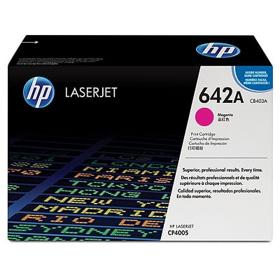 Toner Oryginalny HP 642A (CB403A) (Purpurowy)