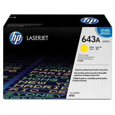 Toner Oryginalny HP 643A (Q5952A) (Żółty)