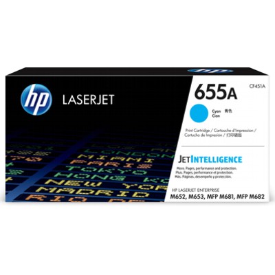 Toner Oryginalny HP 655A (CF451A) (Błękitny)