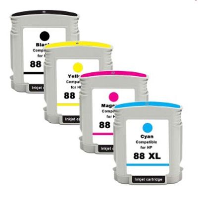 Tusze Zamienniki 88 XL CMYK do HP (komplet)